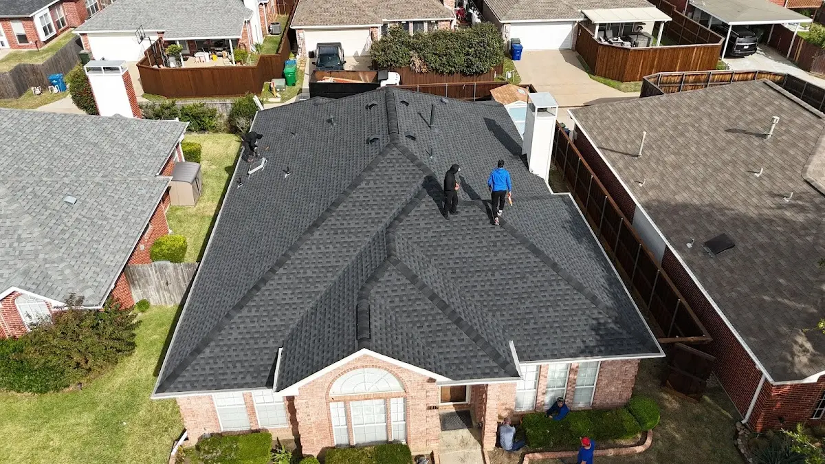 Slate & Tile Roof Repair work in progress on a Floris property
